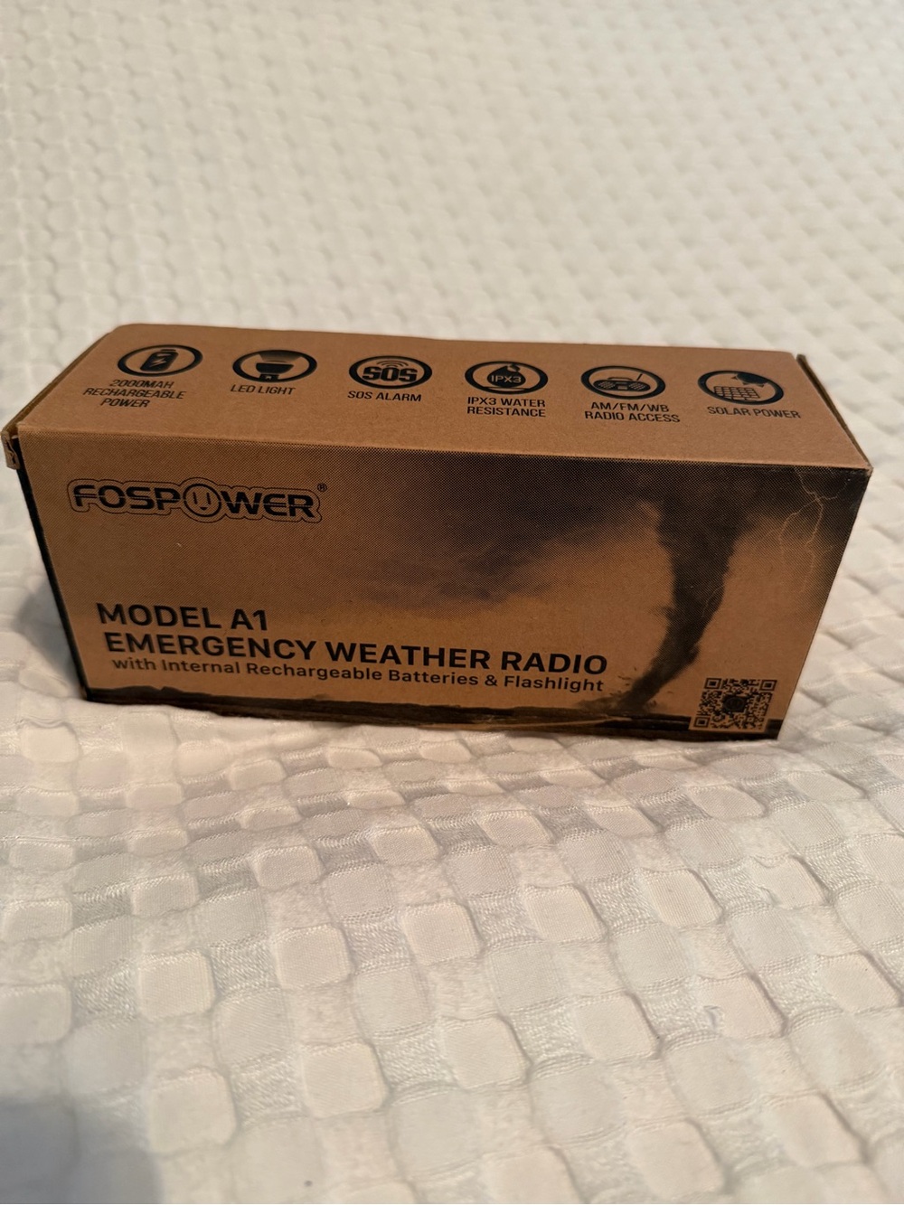 Fospower Model A1 Emergency Weather Radio - Brown